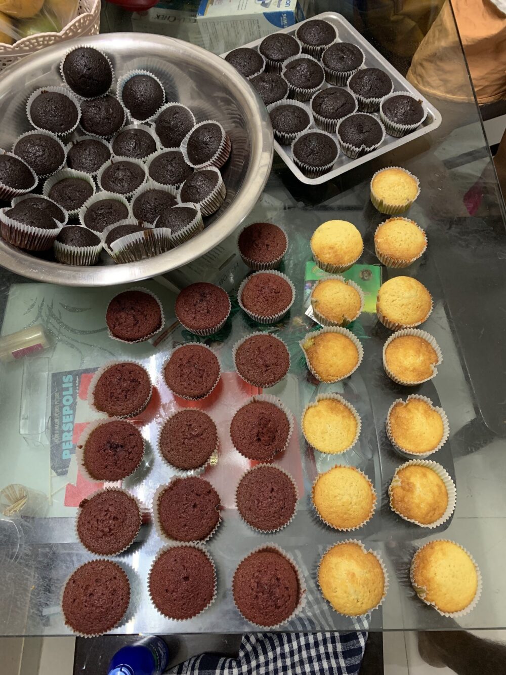 Cupcakes by the tray